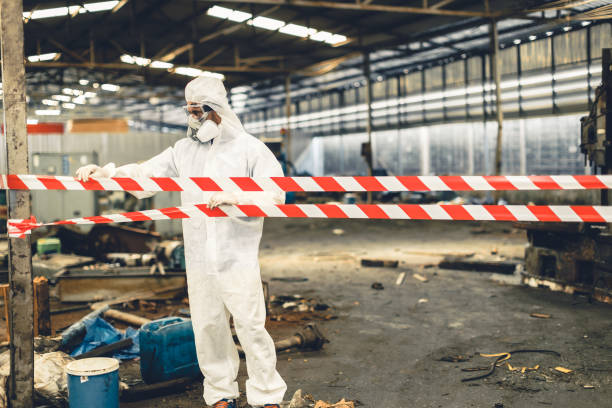 Professional Biohazard technician working in Rock Island, IL
